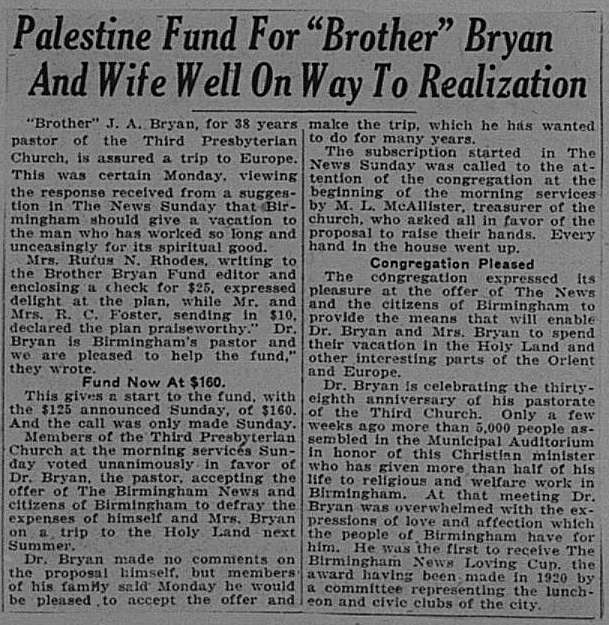 Palestine Fund for 